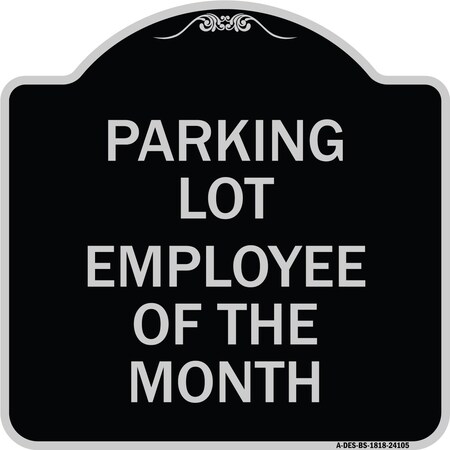 Signmission Employee of the Month Heavy-Gauge Aluminum Architectural Sign, 18" x 18", BS-1818-24105 A-DES-BS-1818-24105